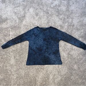 Elliot Lauren Blue Patterned Athletic Long Sleeve Size M